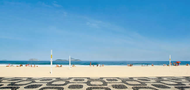 Copacabana Beach sidewalk, Rio de Janeiro, Brazil