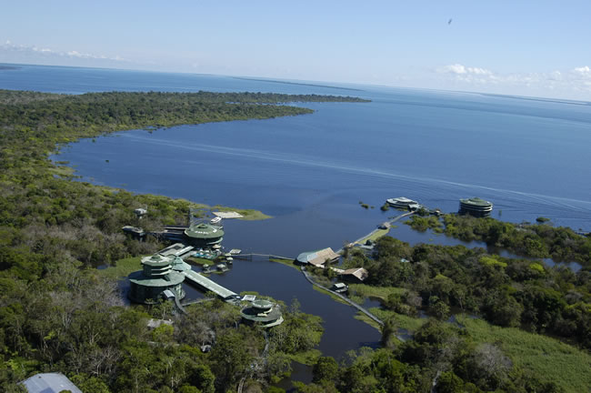 Ariau Jungle Towers Hotel in Manus Jungle - Aereal View