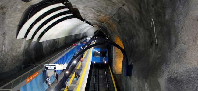 Metro station in Rio de Janeiro Brazil Metro station in Rio de Janeiro Brazil