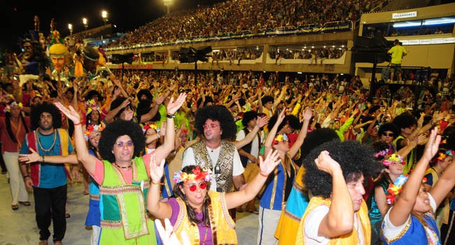 Happiness in the carnival of Rio de Janeiro, Brazil