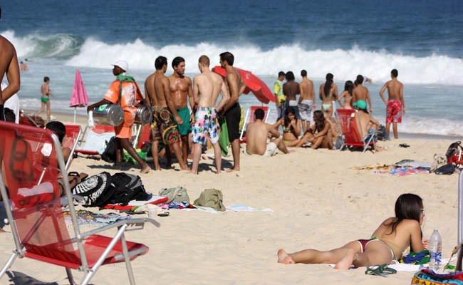 Ipanema beach in Rio de Janeiro Brazil