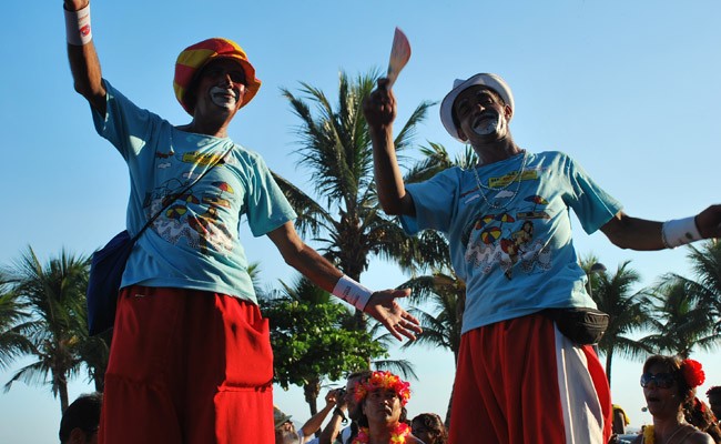 Street parade Copacabana Rio de Janeiro Brazil